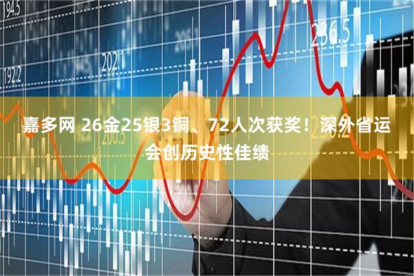 嘉多网 26金25银3铜、72人次获奖！深外省运会创历史性佳绩